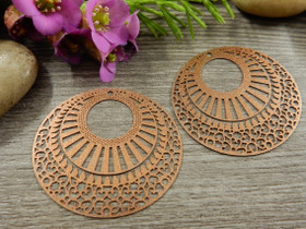 Ympyräriipus/ linkki, 38x35mm, ruskea, 1kpl