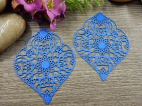 Kuvioriipus, 53x41mm, sininen, 1kpl