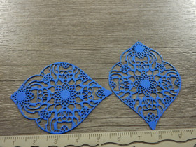 Kuvioriipus, 53x41mm, sininen, 1kpl