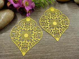 Kuvioriipus, 53x41mm, keltainen, 1kpl