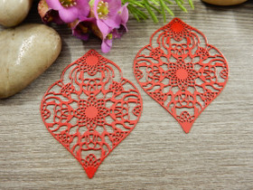 Kuvioriipus, 53x41mm, punainen, 1kpl