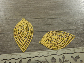 Kuvioriipus, 45x24mm, keltainen, 1kpl