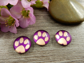 Kapussi tassu, 10mm, liila-beige, 1kpl