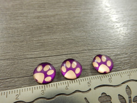 Kapussi tassu, 10mm, liila-beige, 1kpl