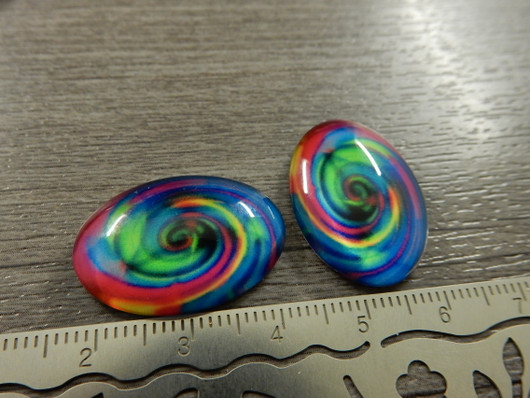 Kapussi kuvio, 18x25mm, moniväri, 1kpl