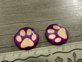 Kapussi tassu, 18mm, liila-beige, 1kpl