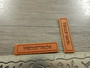 Handmade merkki, 10x40mm, ruskea, 1kpl