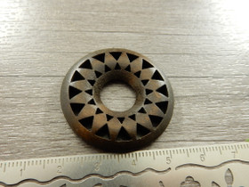 Puuriipus ympyrä, 35mm, ruskea, 1kpl