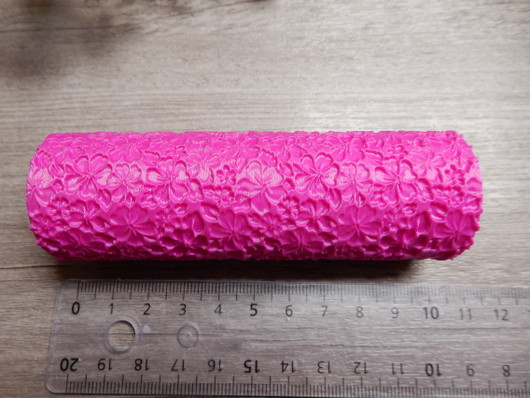 Kuviorulla kukat, 10x3cm, 1kpl,  POSTIPAKETTI TOIMITUS