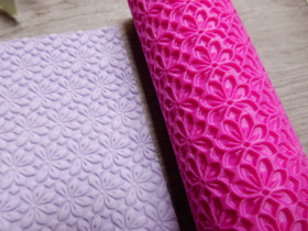 Kuviorulla kukat, 10x3cm, 1kpl,  POSTIPAKETTI TOIMITUS