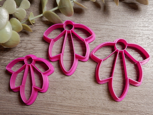 Muotti kukka, 45mm/50mm/55mm, 1kpl