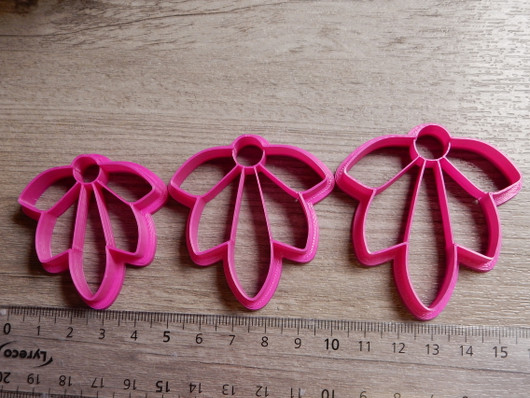 Muotti kukka, 45mm/50mm/55mm, 1kpl