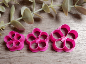 Muotti kukka, 20mm/25mm/30mm, 1kpl