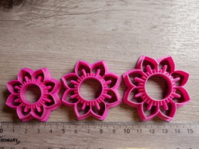 Muotti kukka, 40mm/45mm/50mm, 1kpl