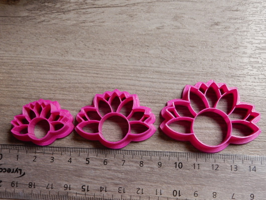 Muotti kukka, 30mm/40mm/50mm, 1kpl