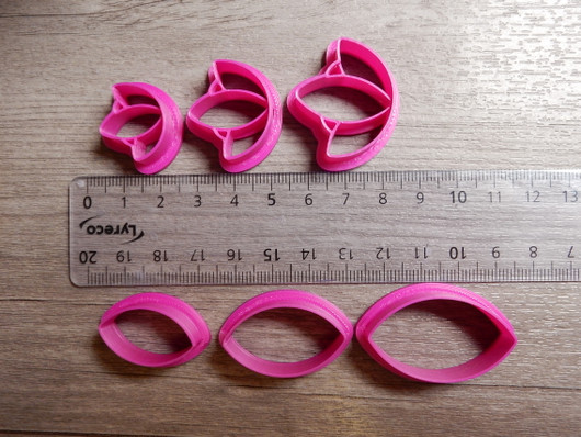 Muotti kukka lotus, 45mm/55mm/65mm, 1kpl