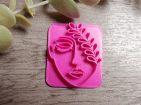 Leimasin muotti kasvot, 40mm, 1kpl