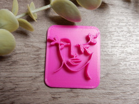 Leimasin muotti kasvot, 30mm, 1kpl