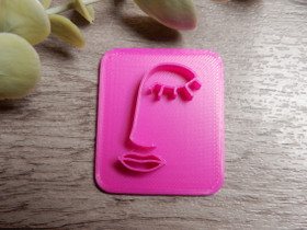 Leimasin muotti kasvot, 30mm, 1kpl