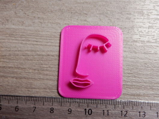 Leimasin muotti kasvot, 30mm, 1kpl