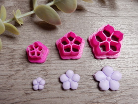 Muotti kukka, 11mm/16mm/22mm, 1kpl