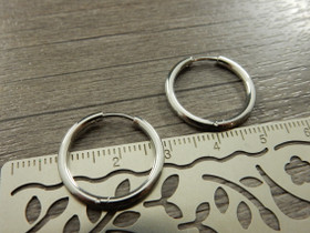 Korvakorurengas huggie, 20x2mm, rst, 1pari