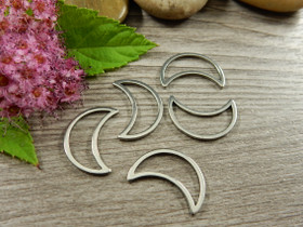 Linkki kuu, 16x11mm, umpi, rst, 10kpl