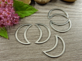 Linkki kuu, 21x15mm, umpi, rst, 1kpl