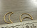 Linkki kuu, 25x17.5x1mm, umpi, kulta/rst, 1kpl