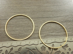 Linkki ympyrä, 35x1mm, umpi, 24K/kulta/, 1kpl