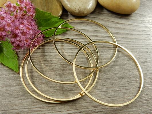 Linkki ympyrä, 40x1mm, umpi, 24K/kulta/, 1kpl