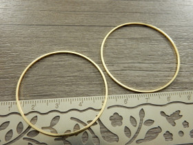 Linkki ympyrä, 40x1mm, umpi, 24K/kulta/, 1kpl
