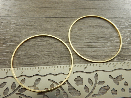 Linkki ympyrä, 40x1mm, umpi, 24K/kulta/, 1kpl