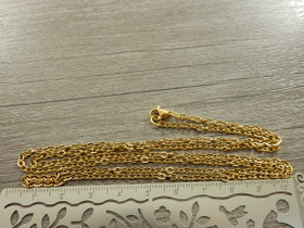 Ankkuriketju/valmisketju 70cm, 3x2.4x0.4mm, kulta/rst, 1kpl