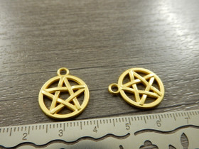 Tähtiriipus, 20x16mm, kulta, 1kpl