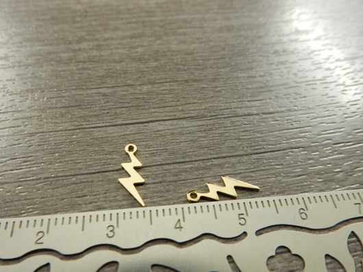 Salamariipus, 12x4mm, 24K/kulta, 1kpl