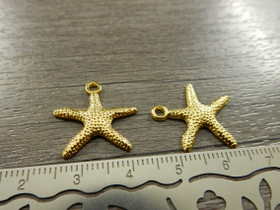 Meritähtiriipus, 20x19mm, kulta, 1kpl