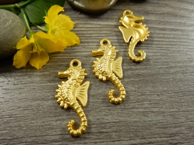 Merihevonenriipus, 29x12mm, kulta, 1kpl