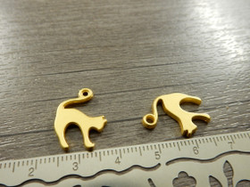 Kissariipus, 19x14mm, kulta, 1kpl