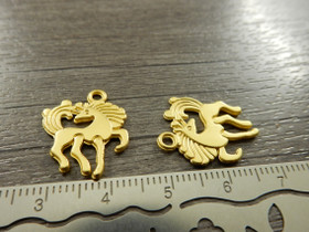 Yksisarvinenriipus, 20x16mm, kulta, 1kpl