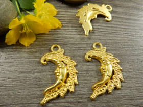 Kuuriipus, 27x15mm, kulta, 1kpl