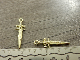 Miekkariipus, 31x9mm, kulta, 1kpl