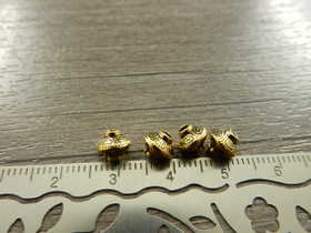 Metallihelmi bicone, 5.5x6.5mm, antiikinkulta, 20kpl