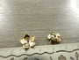 Helmihattu kukka, 11mm, kulta/rst, 10kpl