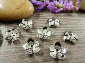 Helmihattu kukka, 11mm, rst, 10kpl