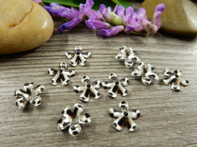 Helmihattu kukka, 9mm, rst, 10kpl