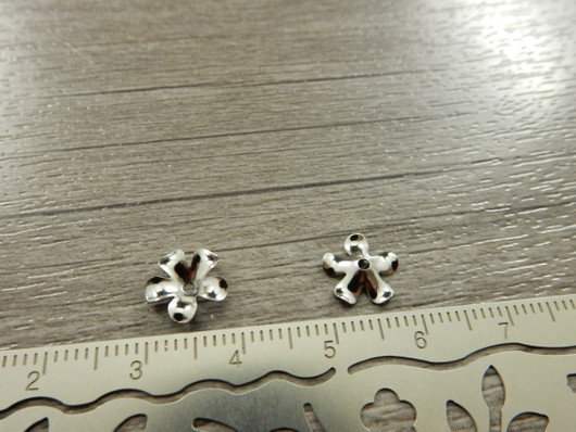 Helmihattu kukka, 9mm, rst, 10kpl