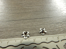 Helmihattu kukka, 6.5mm, rst, 10kpl