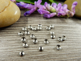 Helmihattu sileä, 3mm, rst, 10kpl