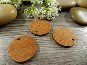 Puuriipus ympyrä, 20mm, ruskea, 1kpl